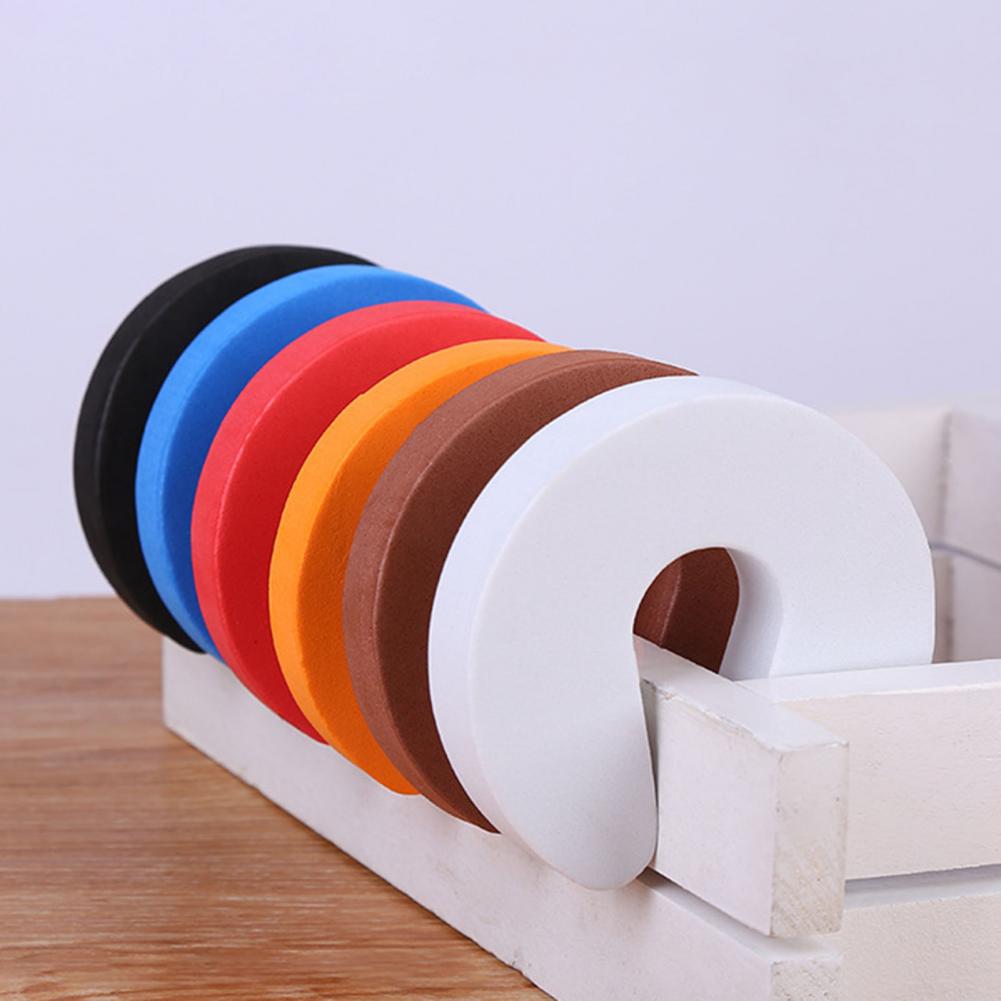 4Pcs Household Door Buffer High Elasticity Door Stopper Home Improvement C Shape Doorstop for Protecting Children Safe Stopper