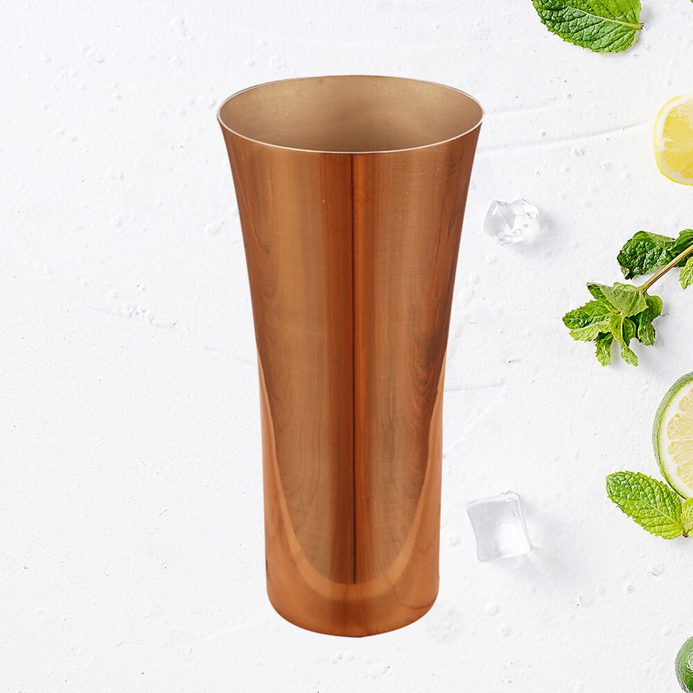 304 Stainless Steel Vase Coated Flower Holder with Mirror Polished Surface and Wire Drawing Inside(Silver)