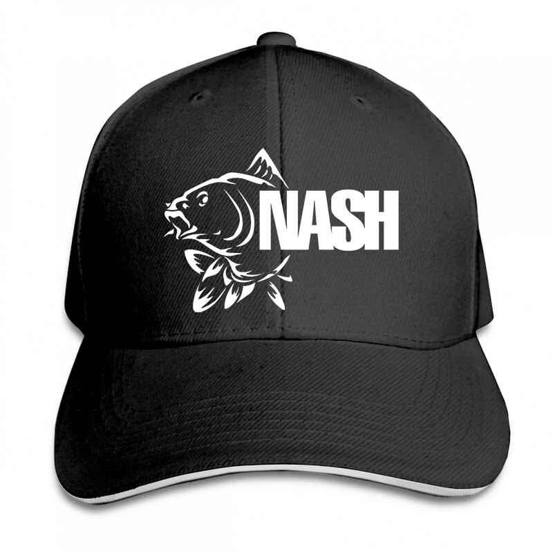 Carp Fish Tackle Angling nash Baseball cap men women Trucker Hats adjustable cap: 2-Black