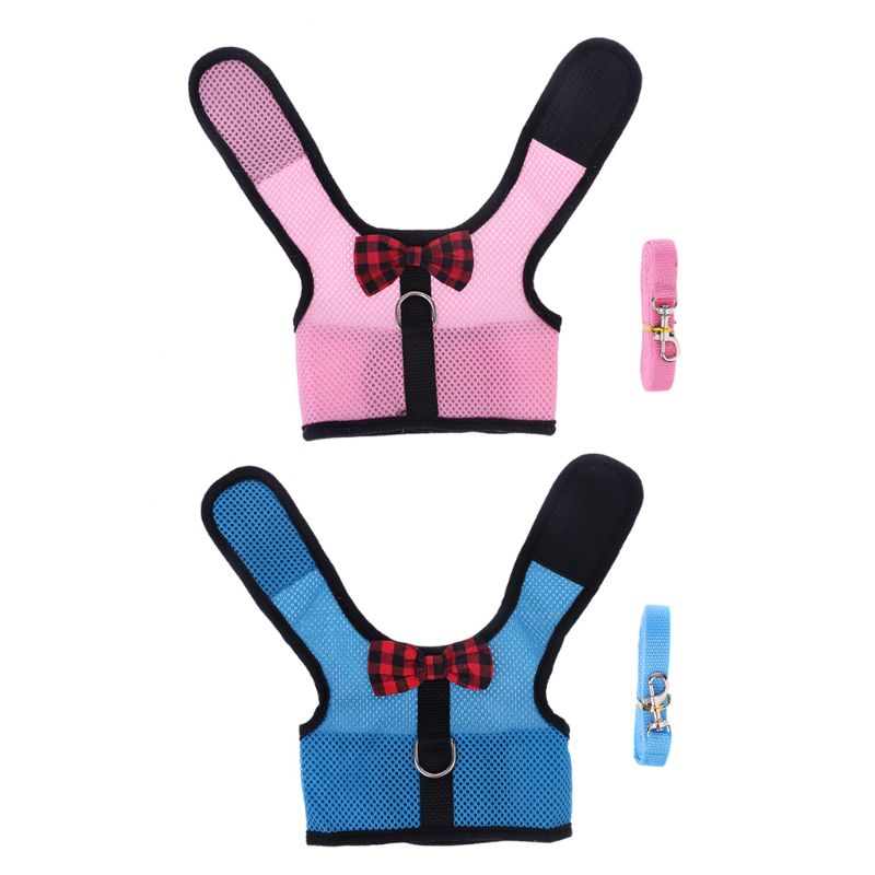 Konijn hamster harnas riemen set buitenlijnen kleine huisdier vest riemen pak  lx9c