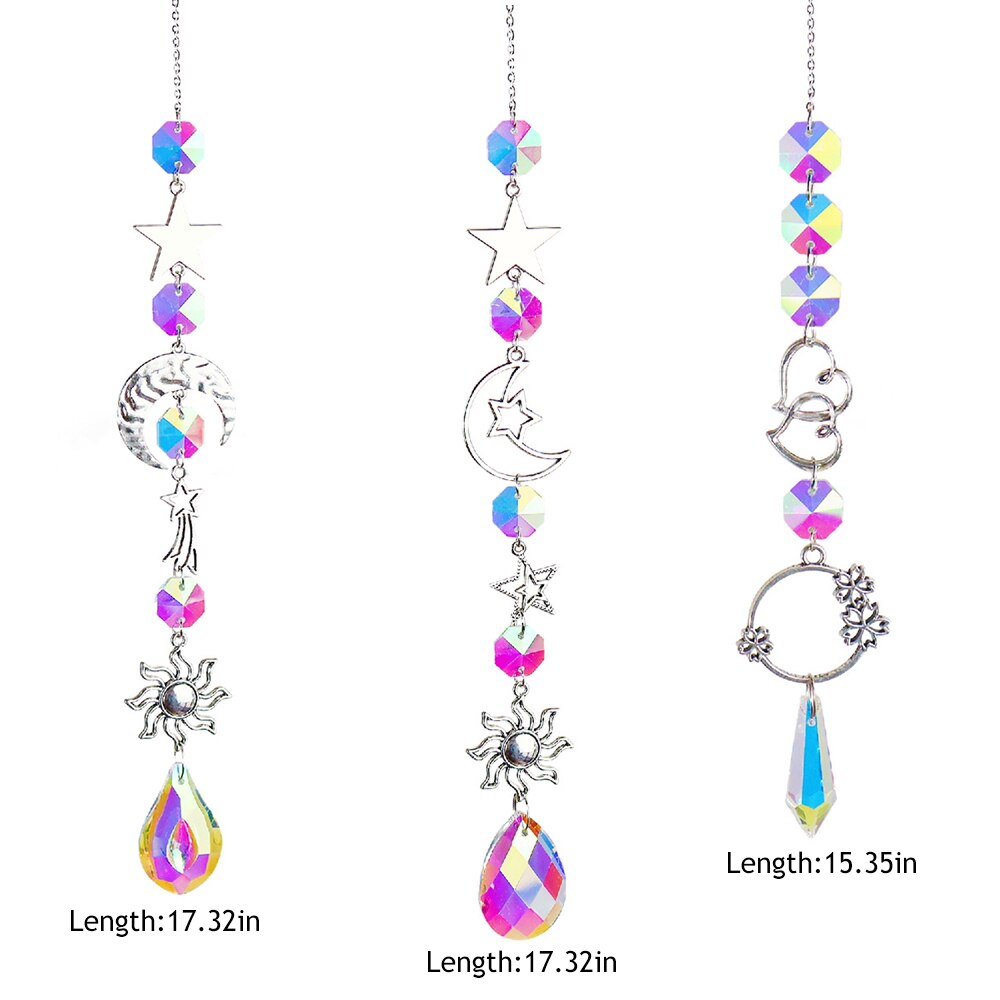 Crystal Suncatcher Regenboog Prisma Tuin Hanger Maan Eenhoorn Licht Chaser Opknoping Venster Home Decoratie Zomer