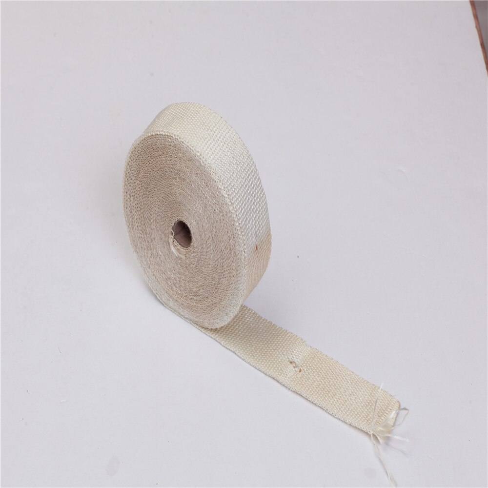 Glass fiber exhaust manifold insulation tape banana tape with stainless steel cable tie 5cm*5M 10M 15M