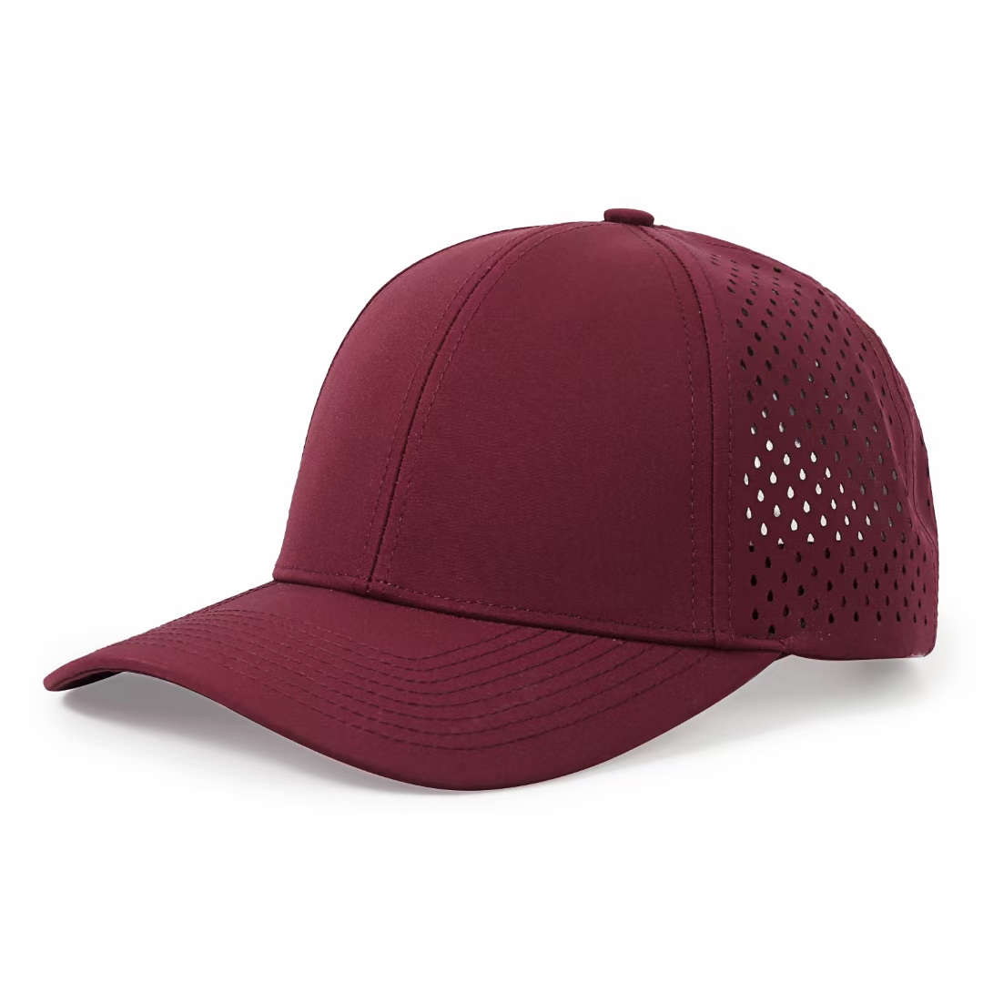 Vattentät basebollkeps solid mesh sommar män kvinnor utomhus snapback-kepsar unisex: Röd