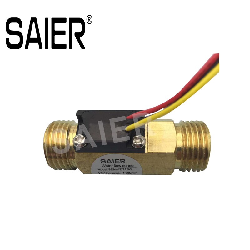 hall effekt rote materiale saier 44mm pulssignal vann flytende strømningsmåler sensor sen -hz21wi