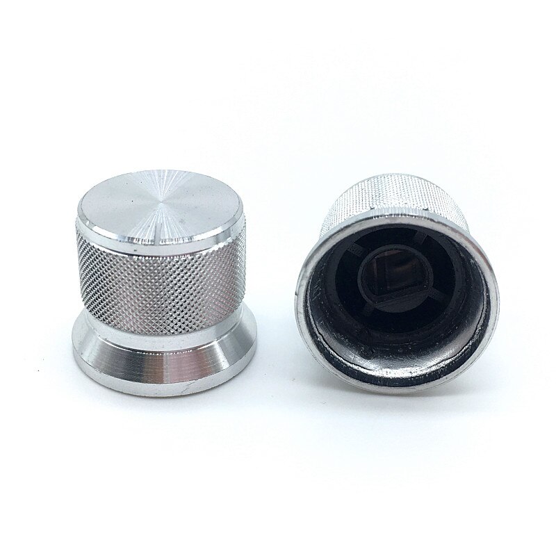 2 stk roatry encoder switch hætter potentiometer aluminiumslegeringsknap 20 x 17mm halvaksel type