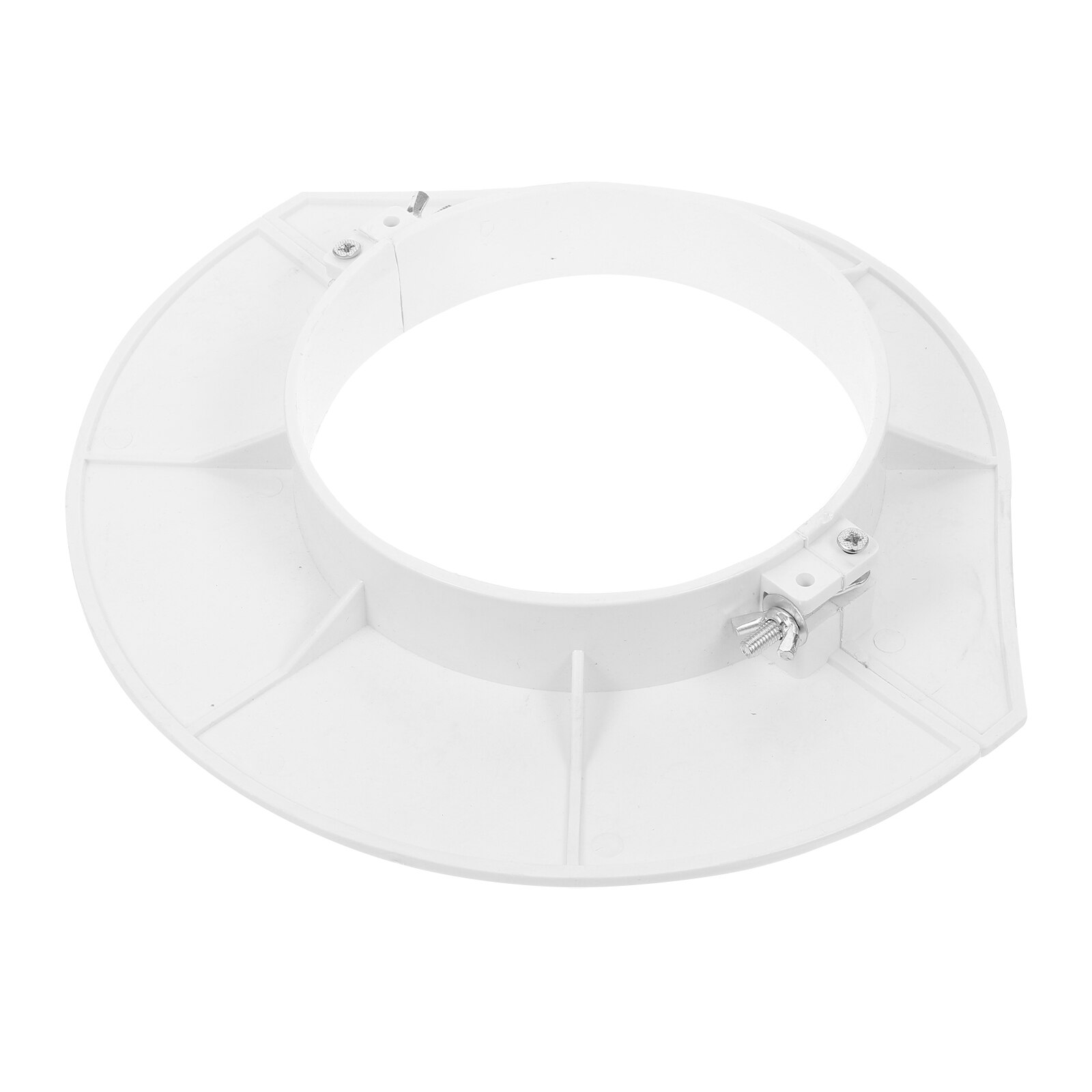 2 Pcs Drainage Pipe Plates PVC Water Pipe Plates Bathroom Pipe Drainage Plates: 25.9X16X0.25CM