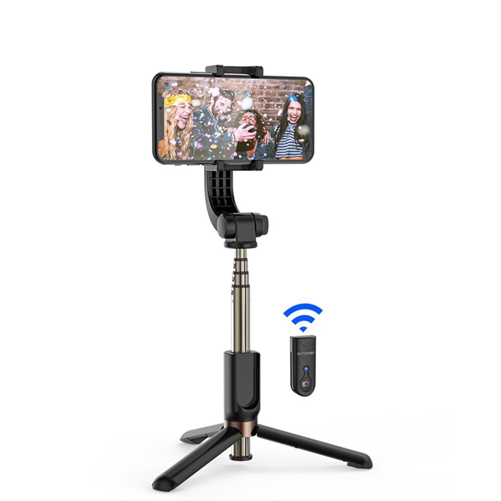 BlitzWolf Een-As Selfie Stick Handheld Gimbal Stabilizer bluetooth Afstandsbediening Statief Anti-schudden Automatische Balans Monopo: Default Title
