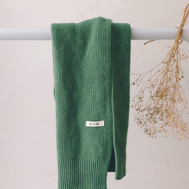 automne nouveauté garçons et filles bonbons couleur écharpe coréenne bébé garçon écharpes: green