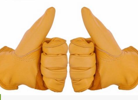 Retro Leisure Handschoenen Moto Rcycle Handschoenen Locomotief Lederen Handschoenen Unisex Moto Handschoenen Geel