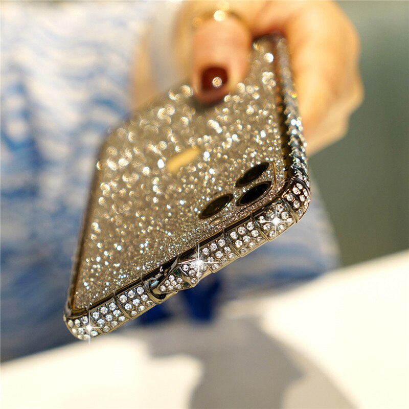 Strass Glitter Kristall Diamant Metall Stoßstange Fall Für iPhone12 Pro Max 12mini Bunte bling Abdeckung