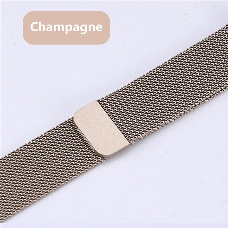 Metal Strap for Apple Watch Series 5 4 3 2 1 38mm 40mm 42mm 44mm Stainless Steel Wrist Strap Bracelet for iWatch Accessories: Champagne / 38mm 40mm
