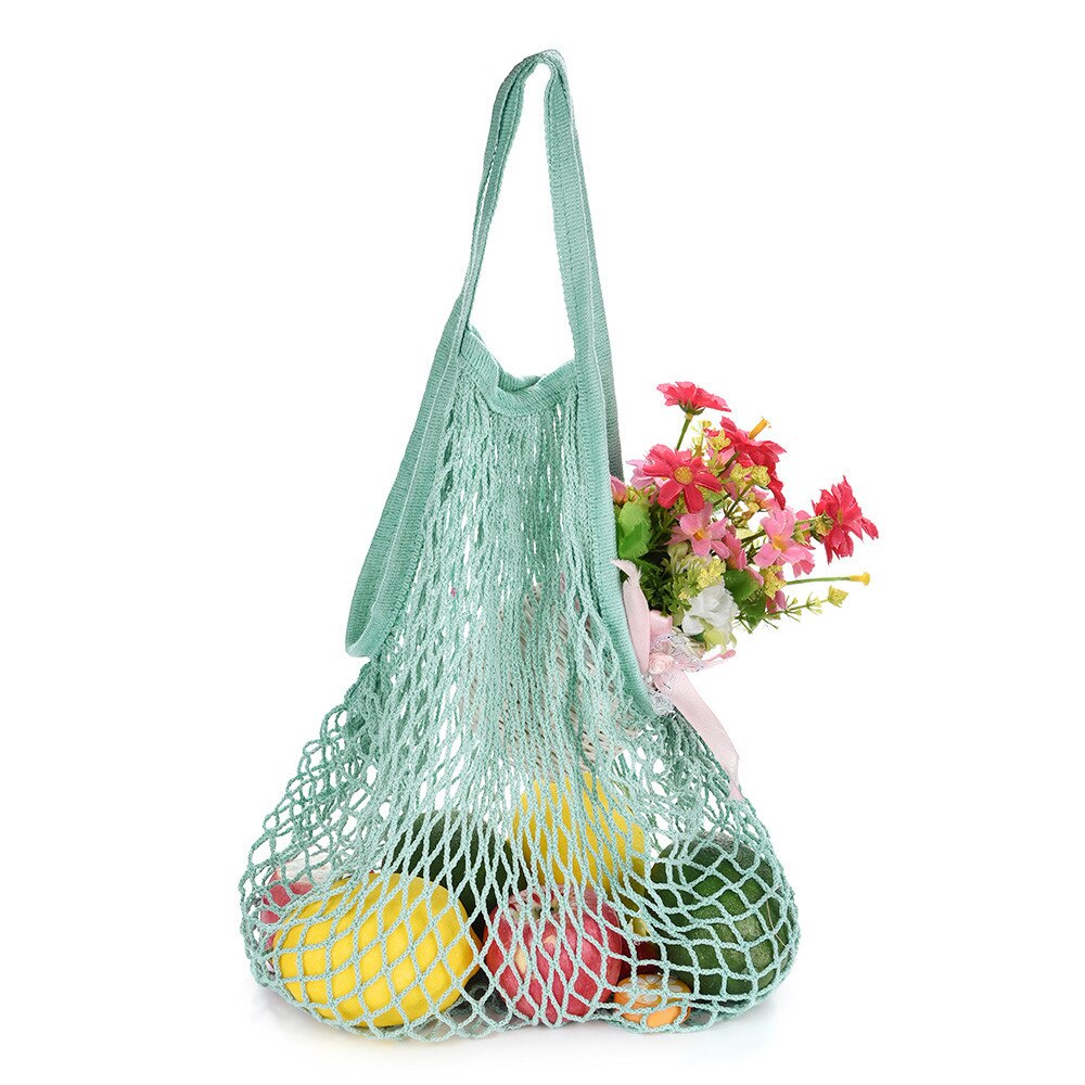 Mesh zak 2019TOP Mesh Netto Schildpad Zak String Boodschappentas Herbruikbare Fruit Opslag Handtas Totes G90703
