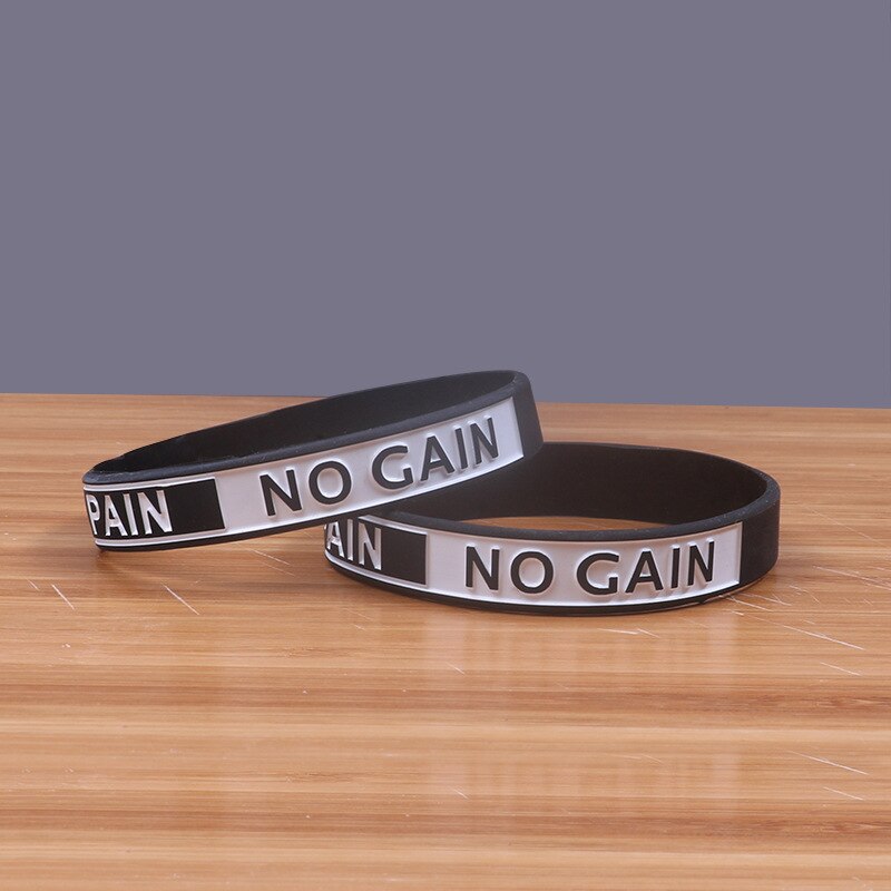 Motivational Silicone Bracelets - Never Give Up Inspirational Wristbands For Men & Women - Rubber Band Gift Set