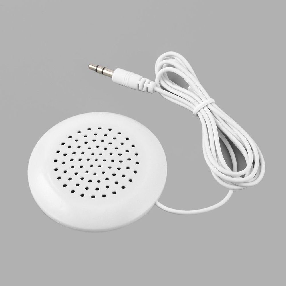 Mini White 3 5mm Pillow Speaker For CD Radio MP3 Player