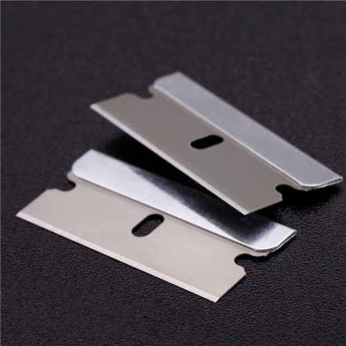 10pcs Razor Scraper Blades Single Edge Box Cutter Knife Paint Glass Straight