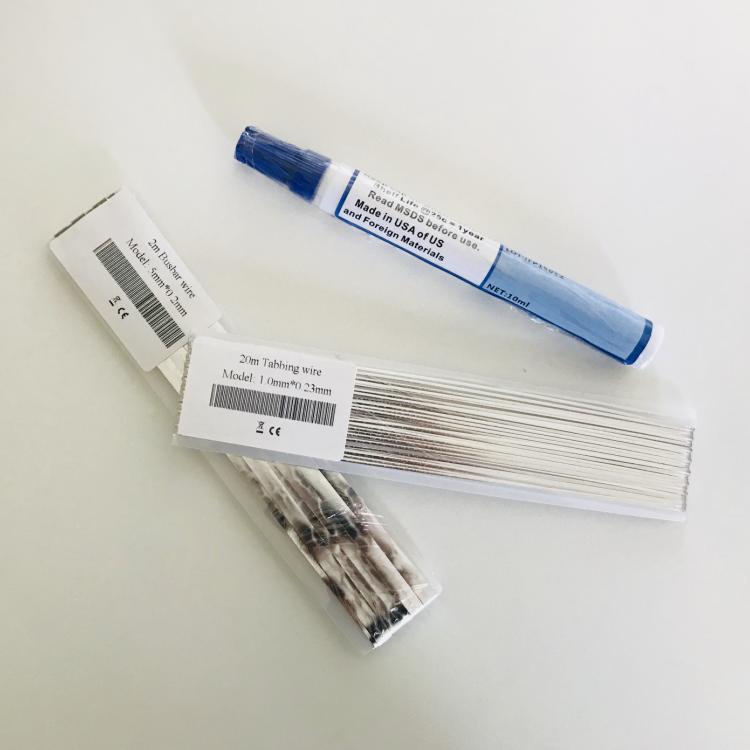 Solar cell tabbing wire Bus bar copper wire rosin flux pen soldering electrical wires diy solar panel kits