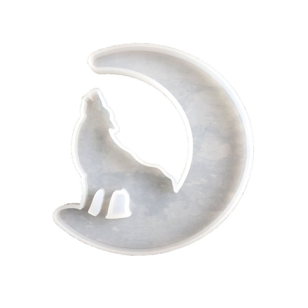 Diy maanhanger mal spiegel epoxy siliconen hars mal voor het maken van sieraden