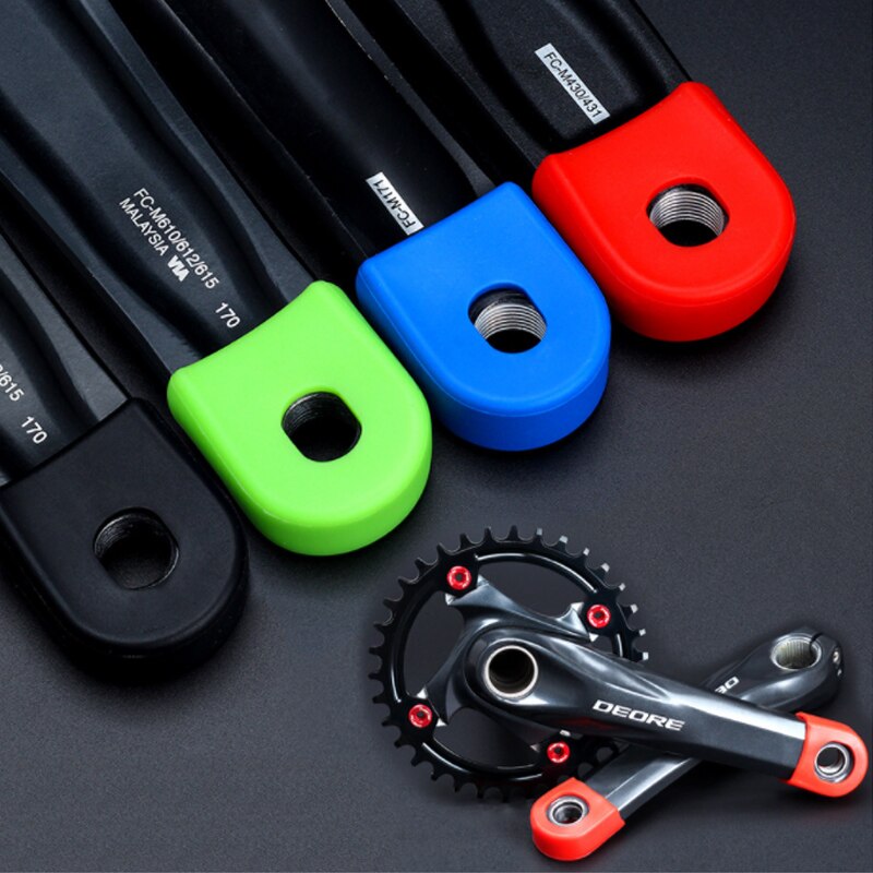 Protector de silicona para manivela de bicicleta, de caucho, para brazo de bielas, para SLX XT XTR, accesorio antipolvo