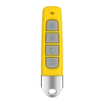 433 frequency remote control, electric roller shutter door, retractable doorway, remote control key: Yellow