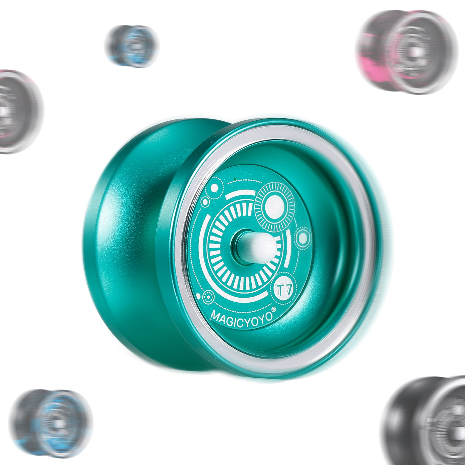 MagicYoyo T7 Yoyo Responsive Yoyos for Kids Beginner Yoyo with Narrow Bearing Steel Axle Aluminum Alloy Body Looping Play