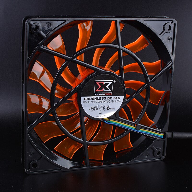 XIGMATEK 120mm fan 120x120x15mm 12V 0.32A Computer CPU four-wire PWM ultra-thin cooling fan.The thickness is only 15mm