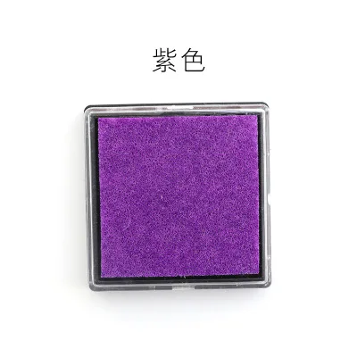 15 colori carino tampone di inchiostro artigianale a base di olio tamponi di inchiostro fai da te per timbri di gomma tessuto album di ritagli decorazioni di nozze tampone per impronte digitali: Viola
