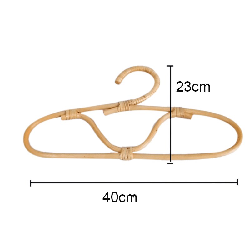 Rotan hanger retro kapstok eenvoudige homestay kamer wandhanger decoratieve haak