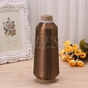 Gold Silber Farbe Linie Computer Kreuz-stich Garn Gewebt Stickerei Linie Stickerei Gewinde linie textil metallisch: 15