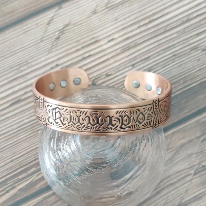 Bracelet de Style européen et américain en cuivre rouge, Bracelet magnétique pour la de la Circulation sanguine