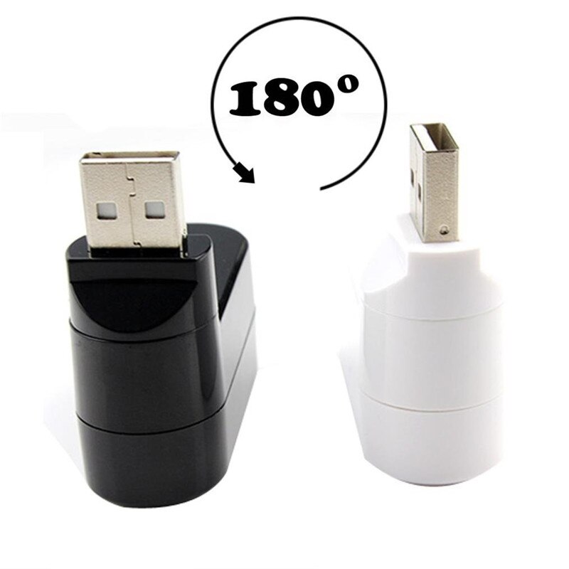 Hub Usb más barato giratorio de alta velocidad 3 puertos Mini USB HUB 2,0 adaptador divisor USB para Windows 2000/Windows ME
