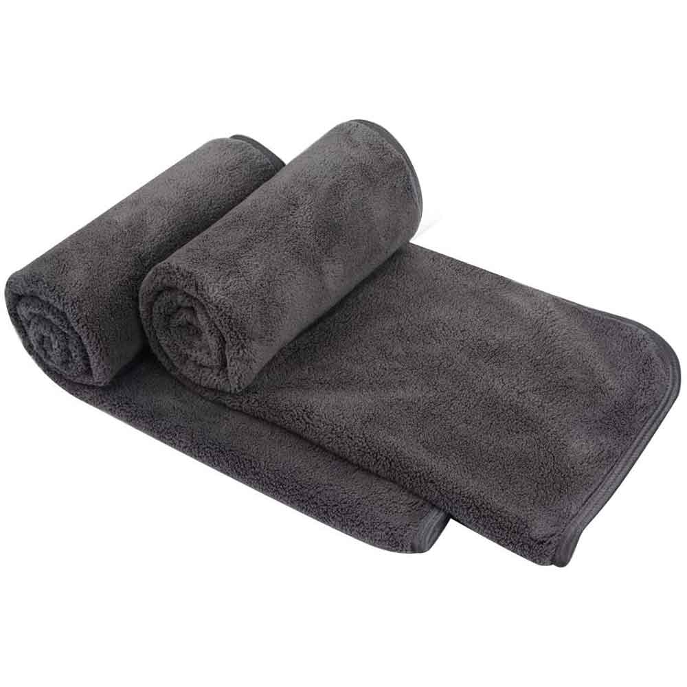KinHwa microfibre essuie-mains Ultra doux visage serviettes uper absorbant serviettes de bain idéal pour cheveux Spa Sports 30 pouces x 16 pouces 2 Pack
