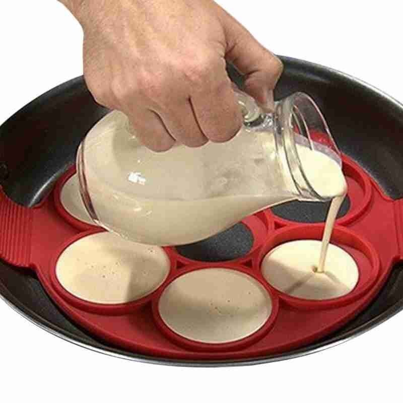 Eierpannenkoekenvorm meerdere vormen siliconen eieren koken antiaanbak keuken eierringvorm omeletvorm gadget gereedschap  h5 s 6