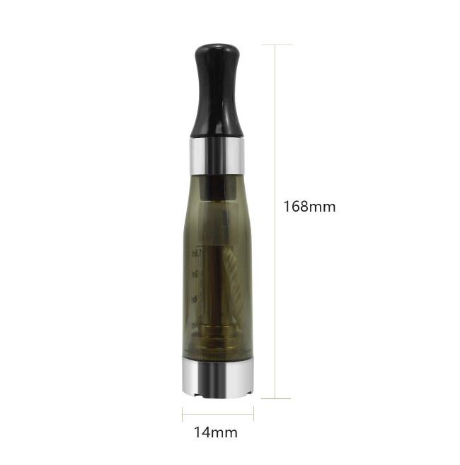 10Pcs/lLOT CE4 Atomizer Clearomizer Tank for Ego Ego-t Evod Vape Pen 510 thread Electronic e cigarette ecigs 1.6ml 8 Colors: black-1PCS