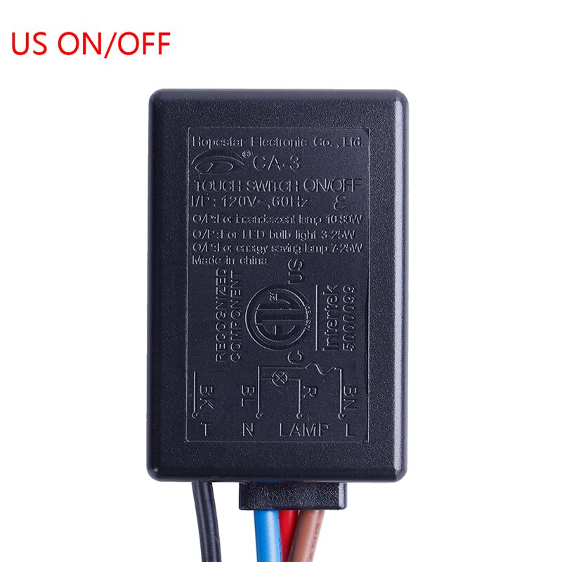 LD-600S Build-in 3 Way Finger Touch Dimmer ON/OFF Switch US EU 220V-240V 20W-150W