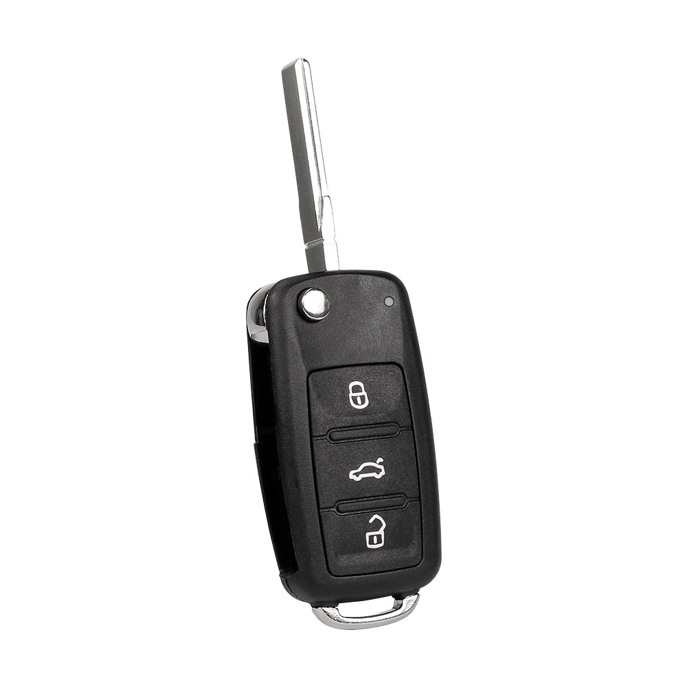 VDIAGTOOL Flip Folding 3 Buttons Remote Key Shell For VW Orignal Replacement No Logo Car Key Case