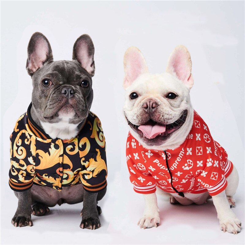 S-3XL ubrania dla psów buldog francuski kurtka dla małych psów płaszcz odzież dla zwierząt Puppy Winter Keep Warm Outdoor Yorkies sweter Products
