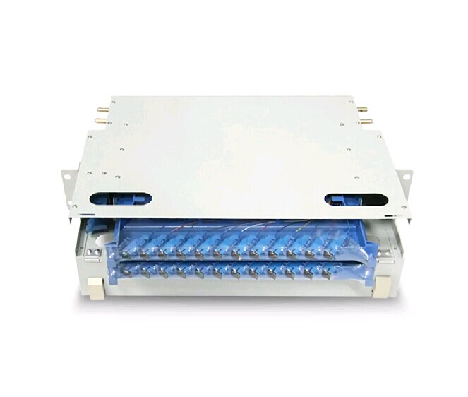 19 inch 24 core 2U ODF optical fiber distribution frame SC/FC/LC Fiber adapter 24 port core fiber patch panel ODF By DHL