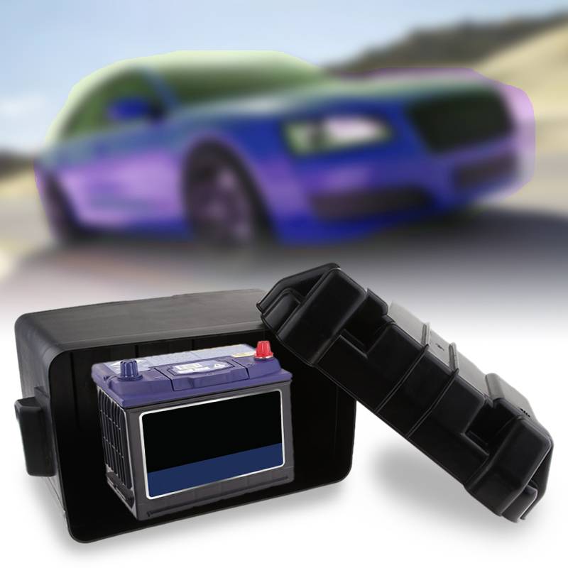 Boat Battery Box Car Battery Box RV Marine Multifunctional Battery Box Power Guard Machine Storage Case with 2 Air vent hole