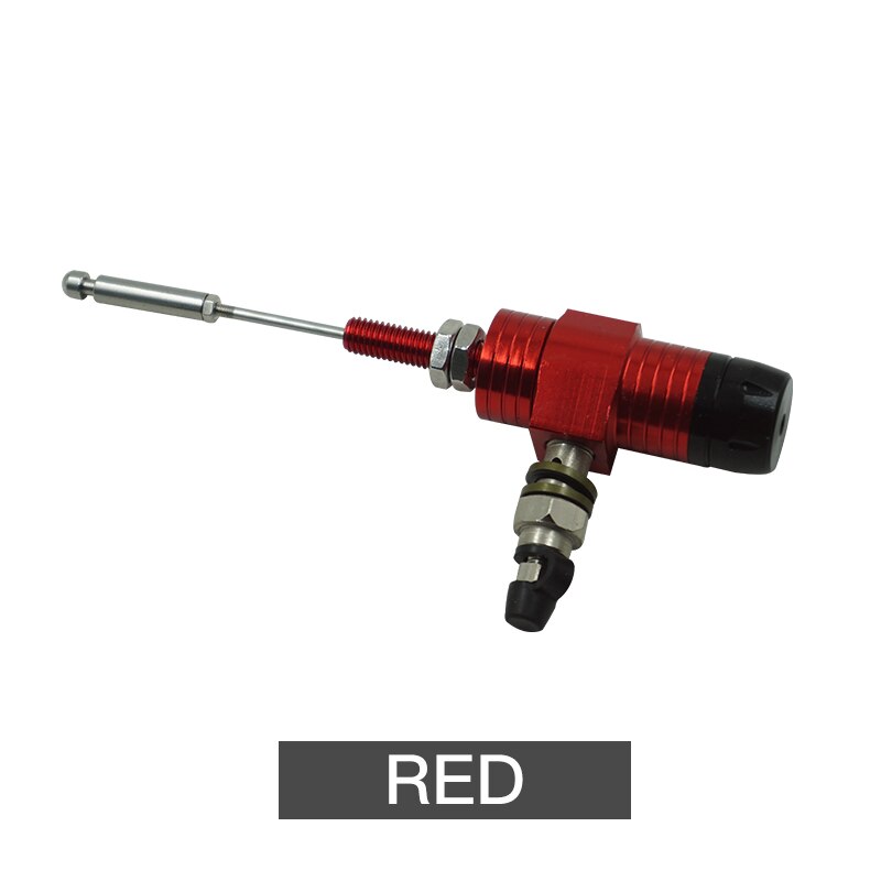 Universal Motorcycle Hydraulic Clutch Master Cylinder Rod Brake Pump M10x1.25mm Aluminum with 14mm Piston: Red