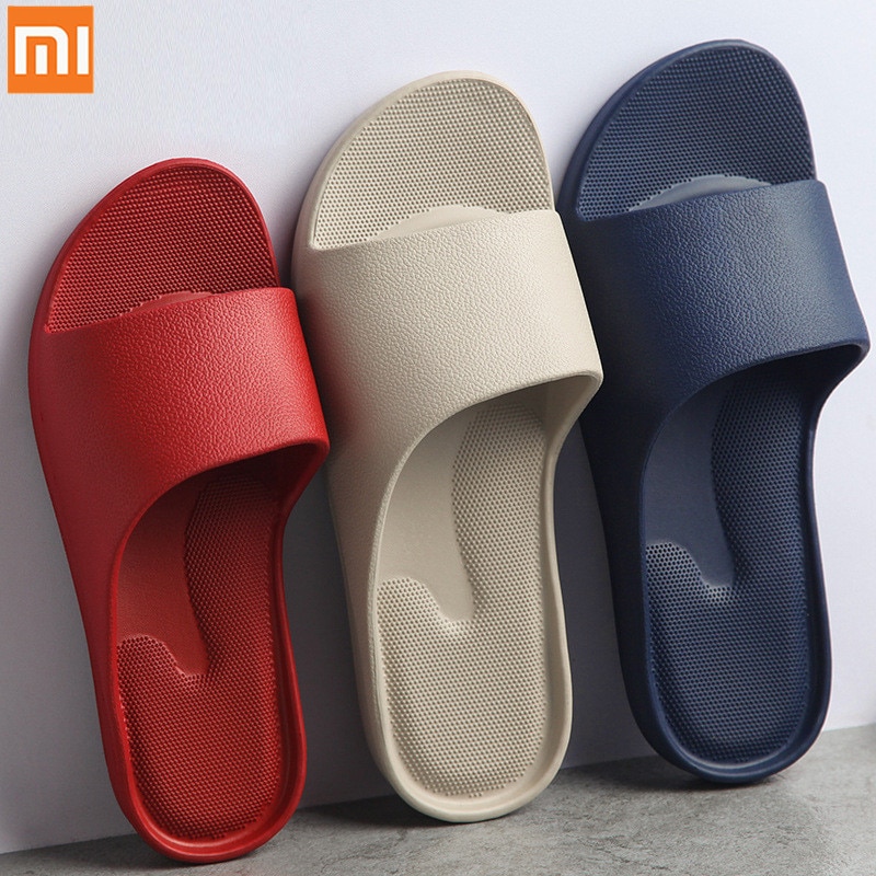 XiaoMi Mijia-Sandalias de para hombre y mujer, antideslizantes, resistentes al desgaste, de EVA, con fondo grueso, cómodas, para el hogar y el baño