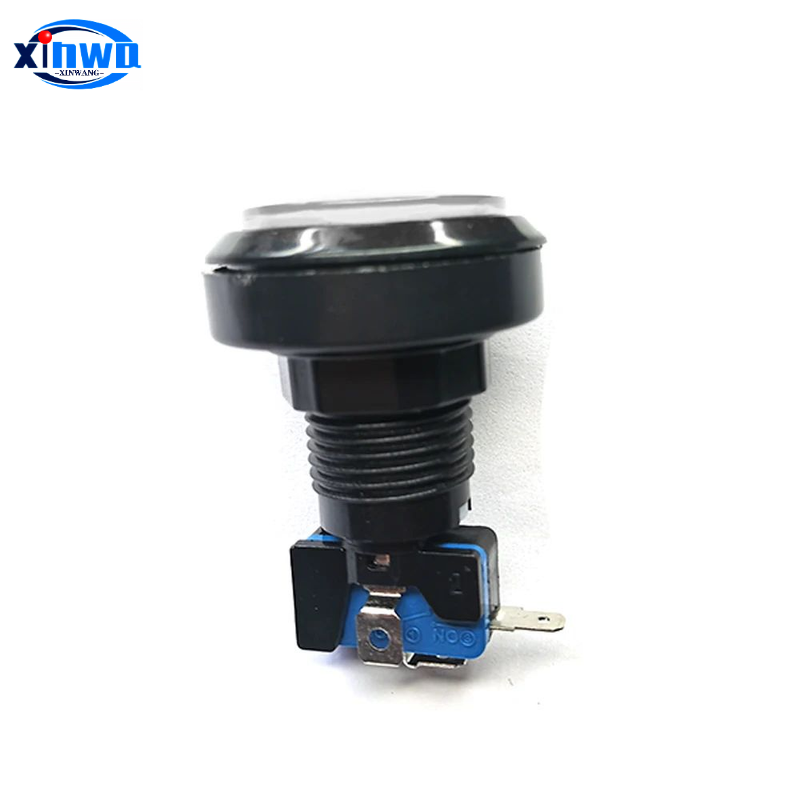 46mm trykknapper 12v led-belyste lyskontakter gyngegravemaskine spilklo automatkran flipperspildele spilleautomatarkade gør-det-selv