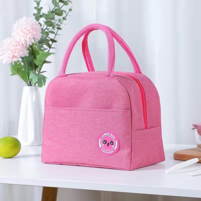 Portable Lunch Bag Cotton Thermal for Kids Insulated Waterproof Canvas Picnic Food Storage Insulation Cool Food Storage Bag Box: as shown1