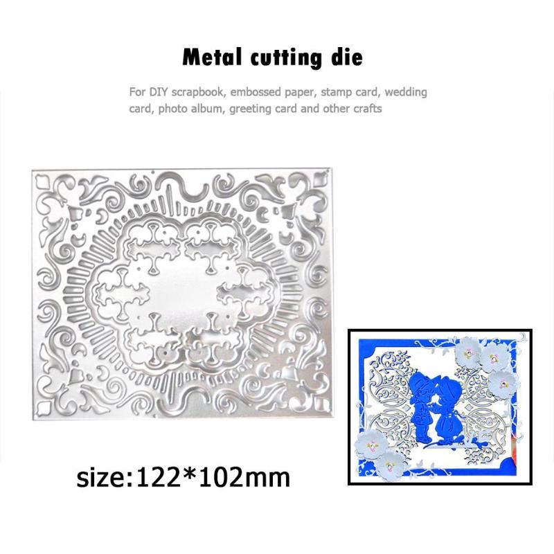 DIY Scrapbook Cutting Dies Handmade Paper Stencils Scenery Love Pattern Embossing Templates Decorative Accessories: F