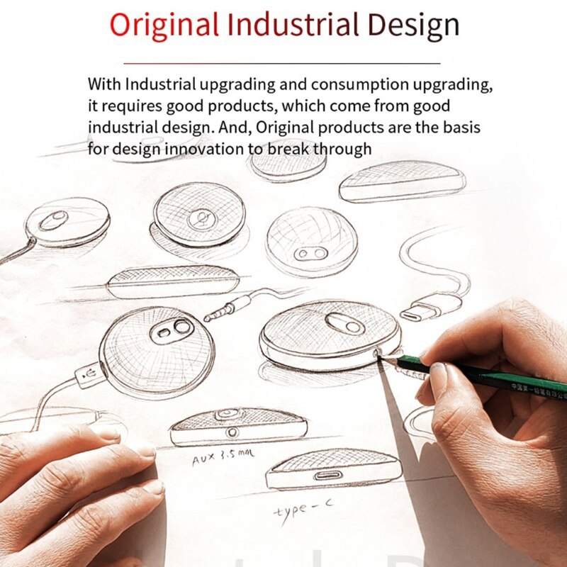 USB Conference Microphone Omnidirectional PC Computer Condenser Mic for Meeting/Class Plug &amp; Play Sound Pick-up