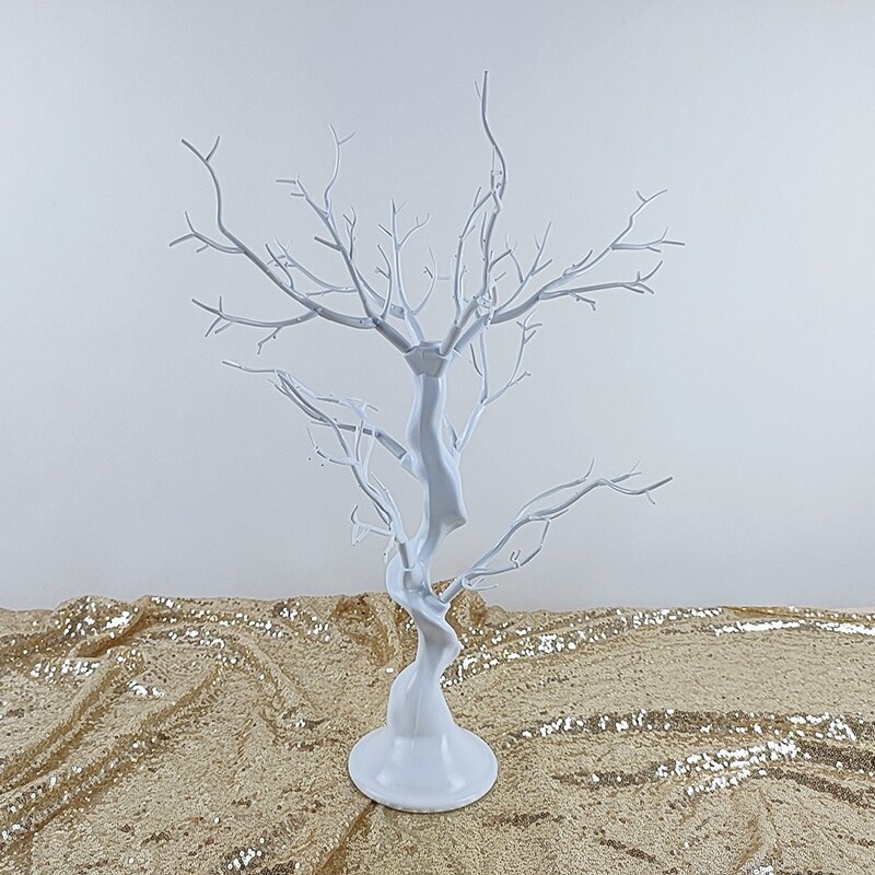 60cm White Easter Tree with Lights Decorative For Hang Ornaments Twig Tree