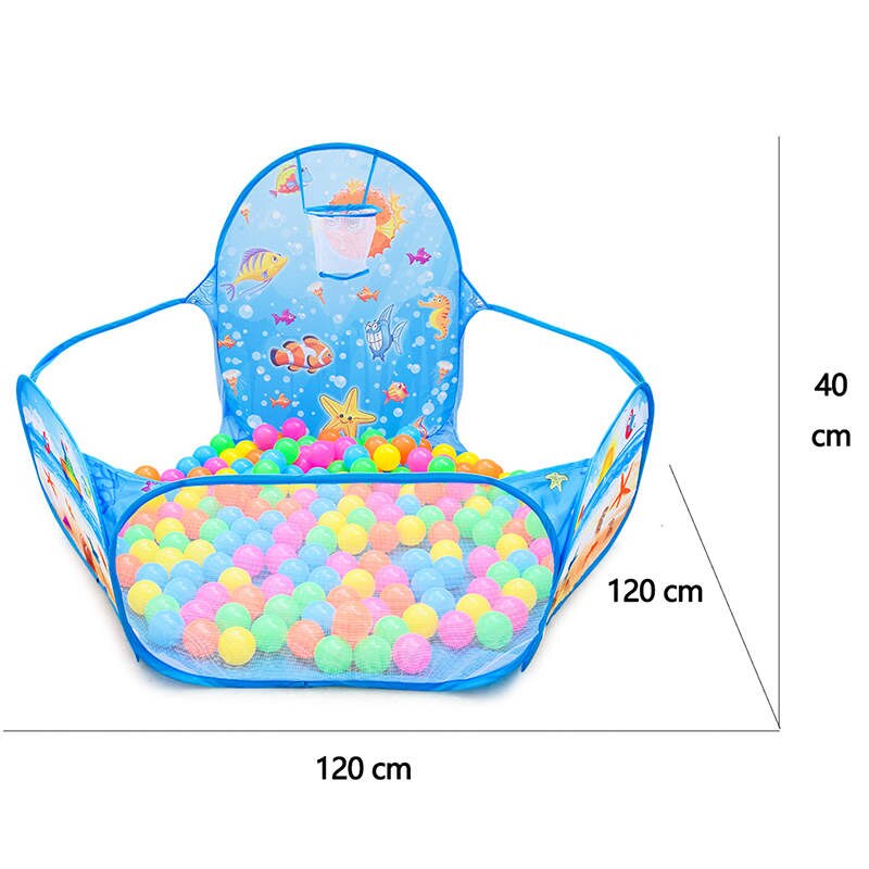 50 100 200 stks/partij Kleurrijke Bal Speelgoed Opblaasbare Zacht Plastic Oceaan Bal Milieuvriendelijke Kind Baby Zwemmen Zwembad Pit Tent Water speelgoed: Ball Pit - 01