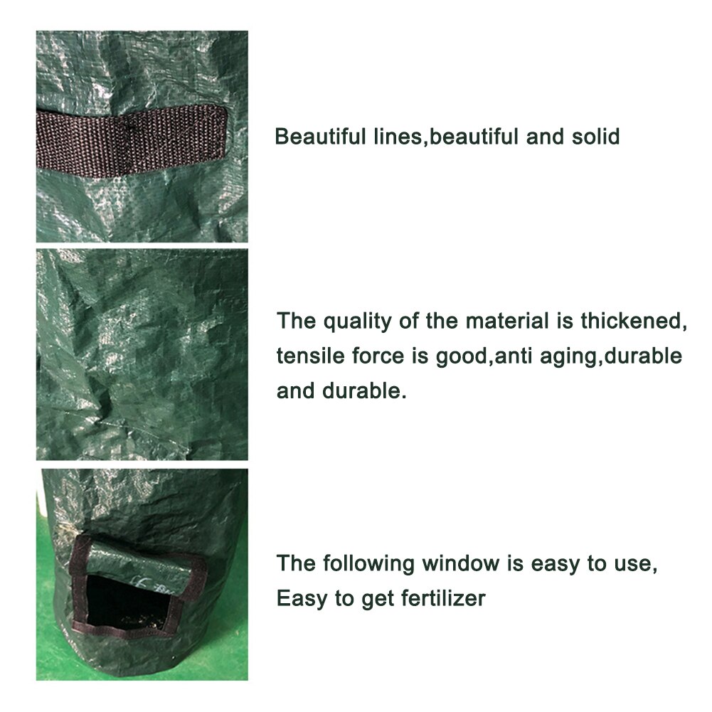 Reuseable Garden Leaf Waste Can Yard Compost Bin for Fruit Kitchen Waste Grower Organic Waste Disposal Composter Bin