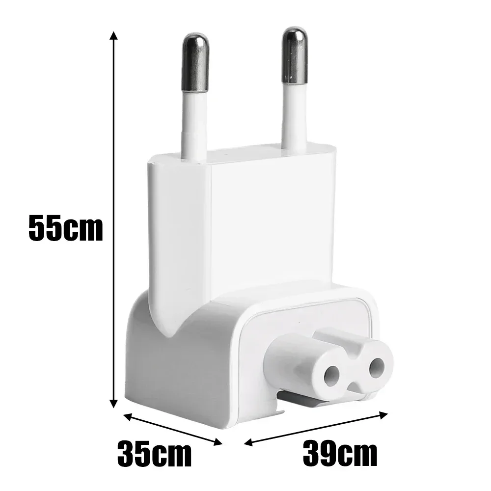 1/4Pcs Mini EU Adapter Travel Converter Charger Power Adapters for IPad 10W 12W MacBook Pro 45W 85W 60W Euro AC Power Wall Plugs: WHITE