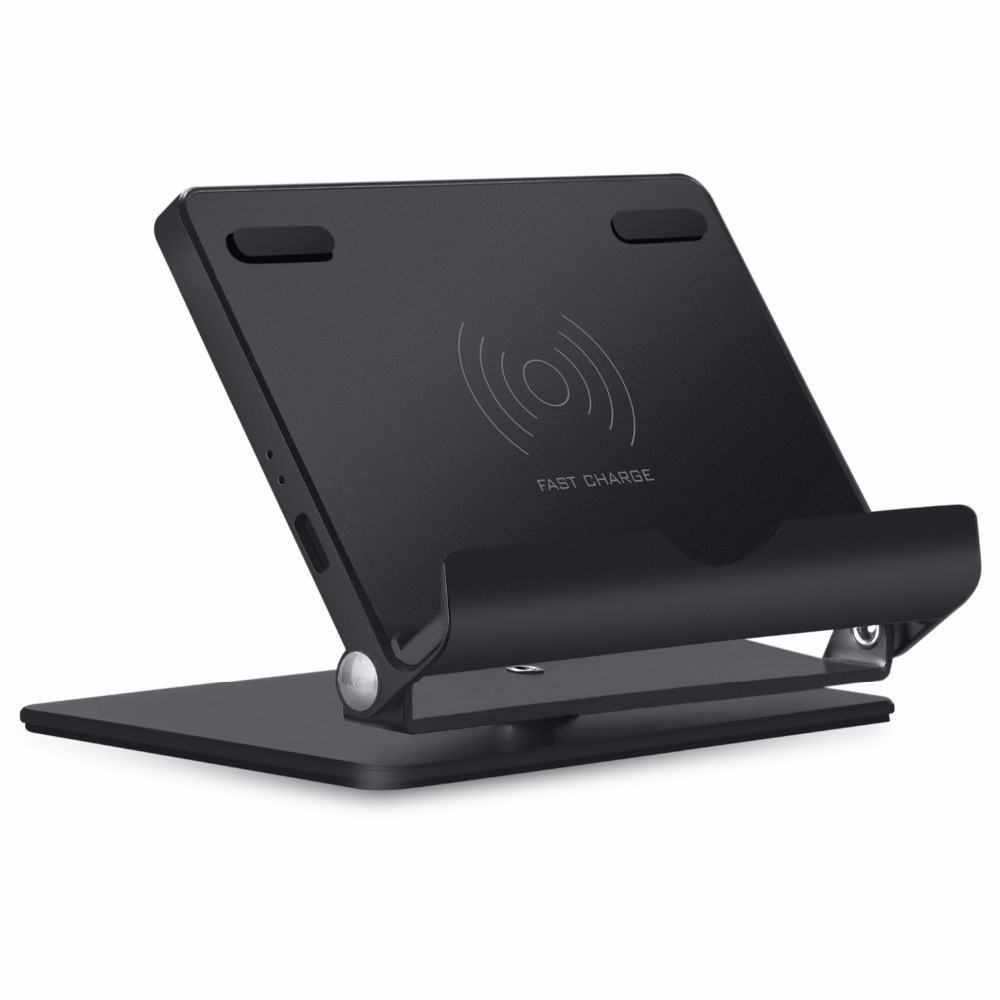 Fast Wireless Charger Stand Aluminum Universal Phone Stand QI Wireless Charging Stand Pad for Xiaomi mi 9 Samsung Galaxy S9 S10e