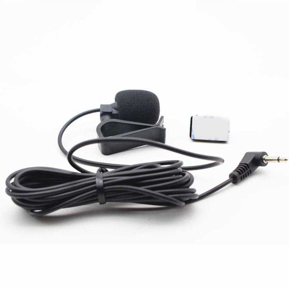 Micrófono externo para coche, dispositivo de Audio con conector de 3,5mm, Mini Radio estéreo con cable DVD, micrófono externo largo